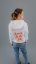 MIKINA CHOOSE LOVE OVER POWER - BÍLÁ - Velikost: L