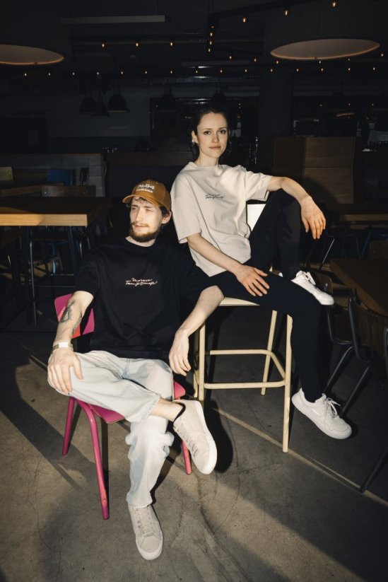 Tričko MORAVO pánské - Velikost: Béžové M