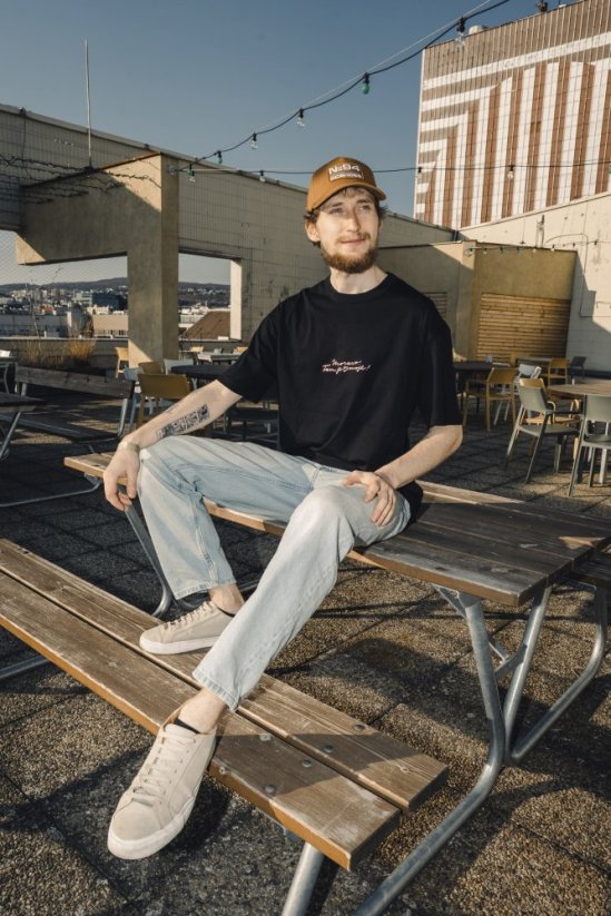 Tričko MORAVO pánské - Velikost: Béžové M